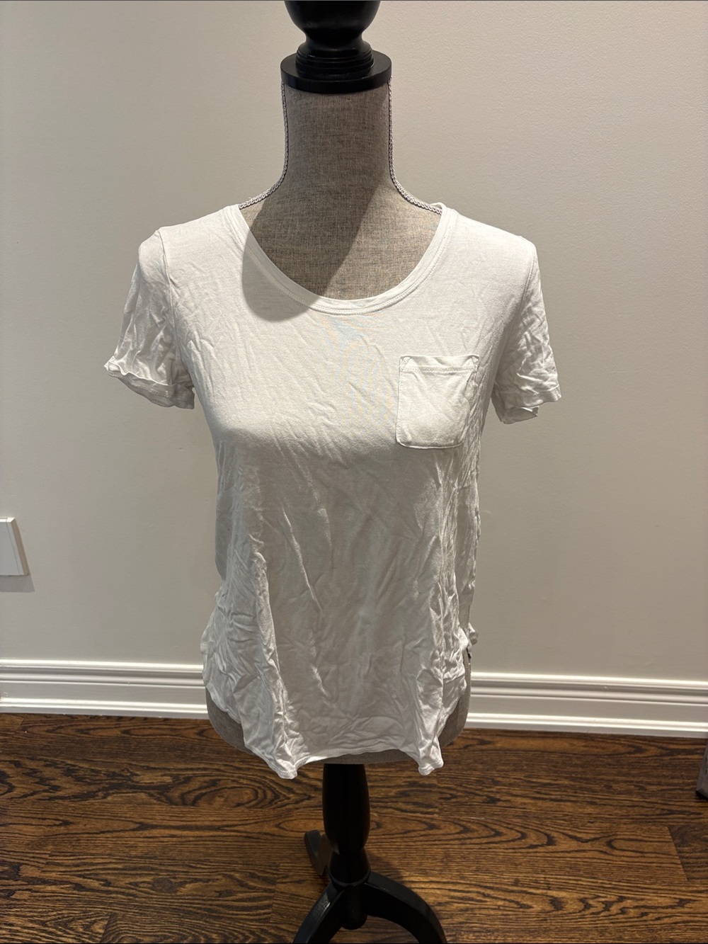 Joe Fresh White Short Sleeve Pocket Tee